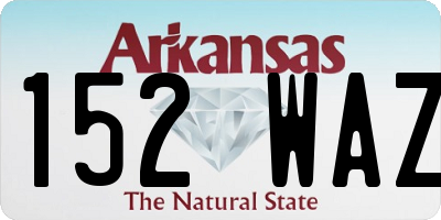 AR license plate 152WAZ