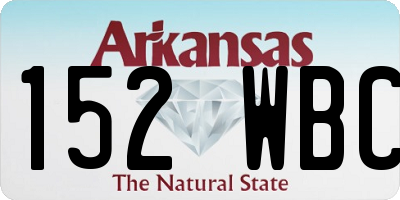 AR license plate 152WBC
