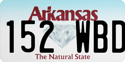 AR license plate 152WBD