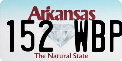 AR license plate 152WBP
