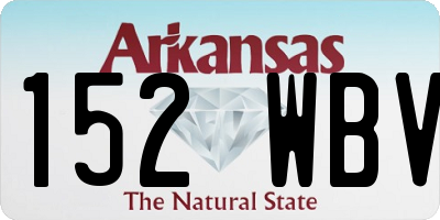AR license plate 152WBV