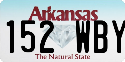 AR license plate 152WBY