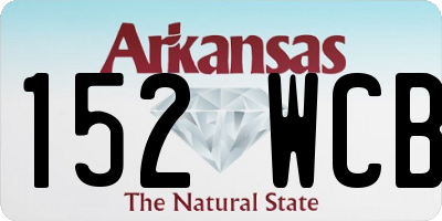 AR license plate 152WCB