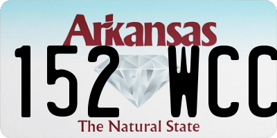AR license plate 152WCC