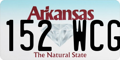 AR license plate 152WCG