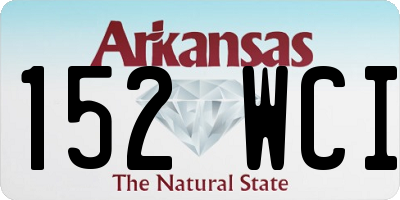 AR license plate 152WCI