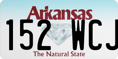 AR license plate 152WCJ