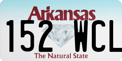 AR license plate 152WCL