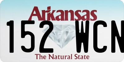 AR license plate 152WCN
