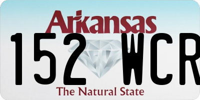 AR license plate 152WCR