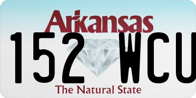 AR license plate 152WCU