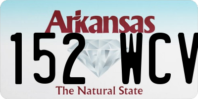 AR license plate 152WCV