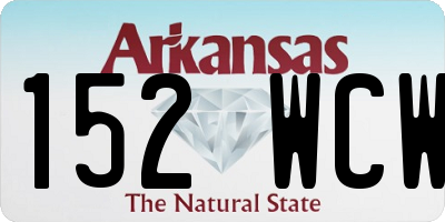 AR license plate 152WCW