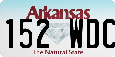 AR license plate 152WDC