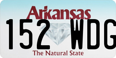 AR license plate 152WDG