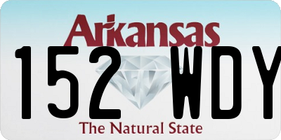 AR license plate 152WDY
