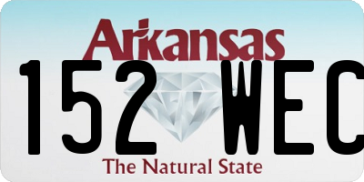 AR license plate 152WEC