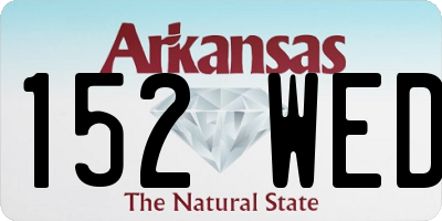 AR license plate 152WED