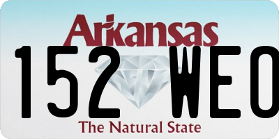 AR license plate 152WEO