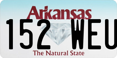 AR license plate 152WEU