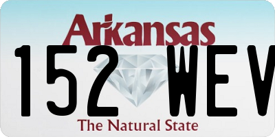 AR license plate 152WEV