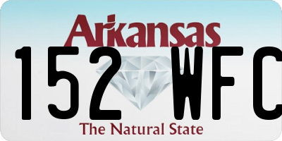 AR license plate 152WFC
