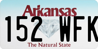 AR license plate 152WFK