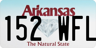 AR license plate 152WFL