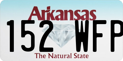 AR license plate 152WFP