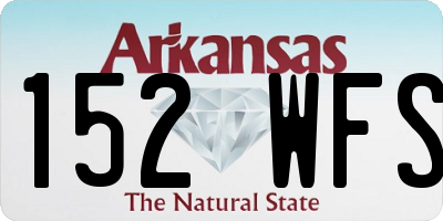 AR license plate 152WFS