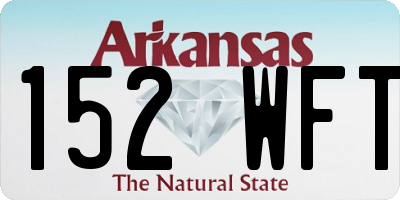 AR license plate 152WFT