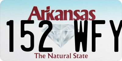 AR license plate 152WFY