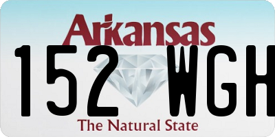 AR license plate 152WGH