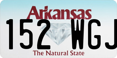 AR license plate 152WGJ