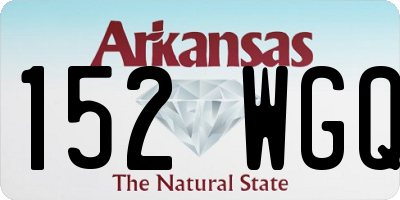 AR license plate 152WGQ