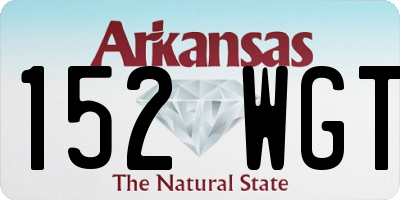 AR license plate 152WGT