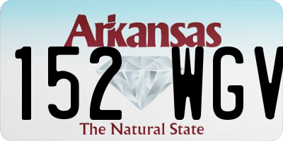 AR license plate 152WGV