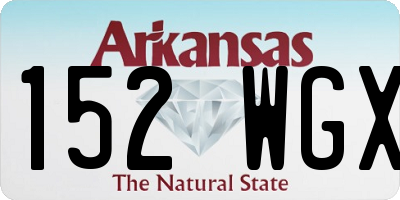 AR license plate 152WGX