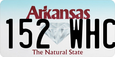 AR license plate 152WHC