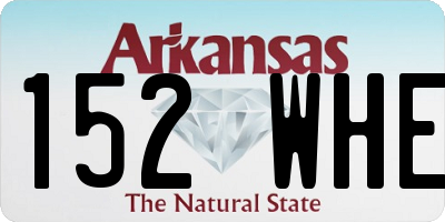 AR license plate 152WHE