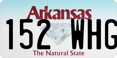 AR license plate 152WHG