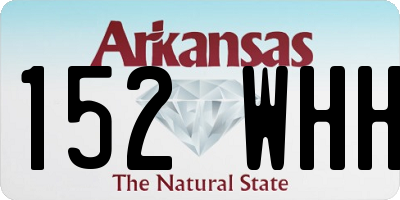 AR license plate 152WHH