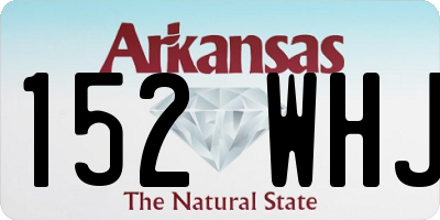 AR license plate 152WHJ