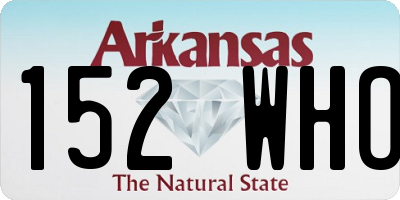AR license plate 152WHO