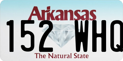 AR license plate 152WHQ