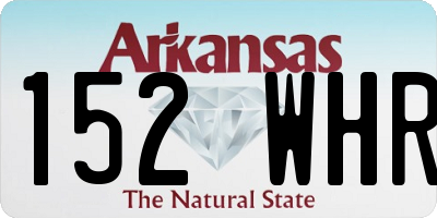 AR license plate 152WHR