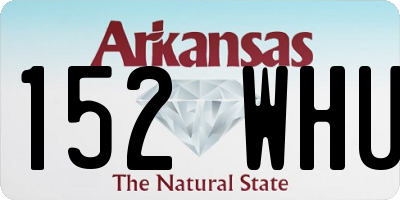 AR license plate 152WHU