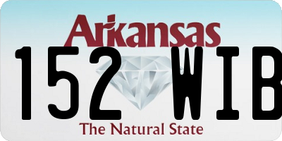 AR license plate 152WIB