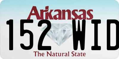 AR license plate 152WID