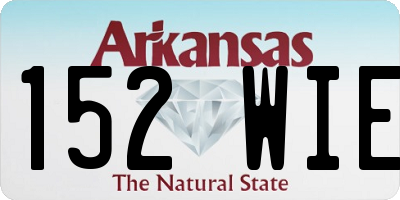 AR license plate 152WIE